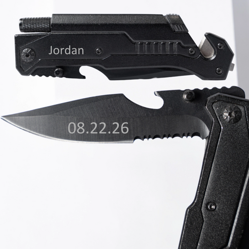 Customized Knife with Flashlight