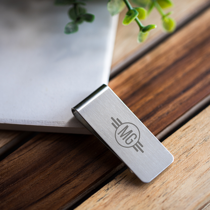 Customized Engraved Metal Money Clip