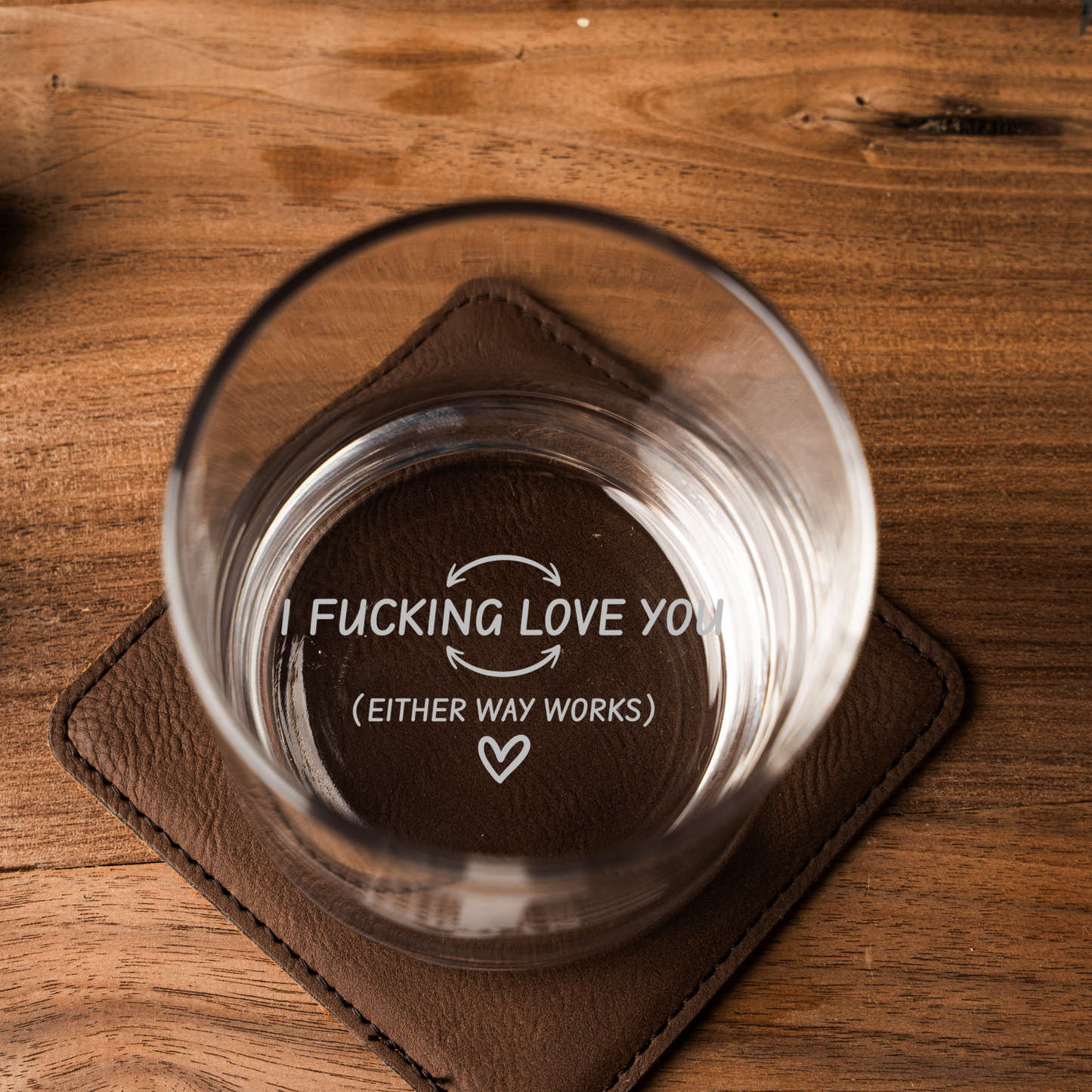 Customized Novelty Whiskey Glass Gift for Boyfriends/Husbands