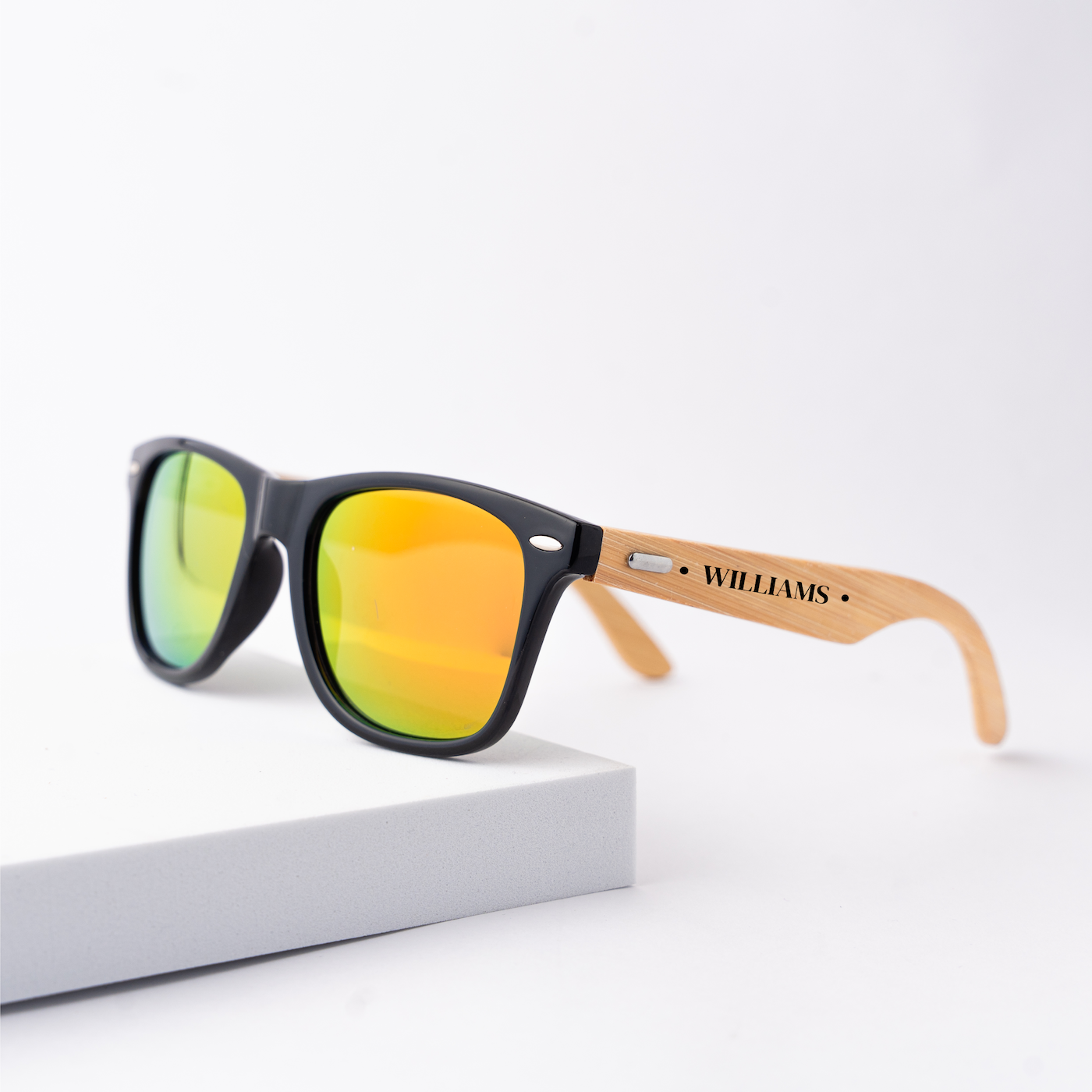 Customized Wayfarer Wood Sunglasses