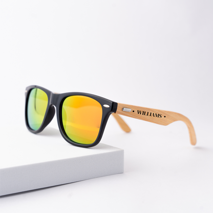 Customized Wayfarer Wood Sunglasses