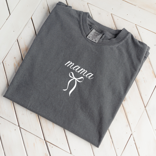 Premium "Mama"+Bow T-Shirt