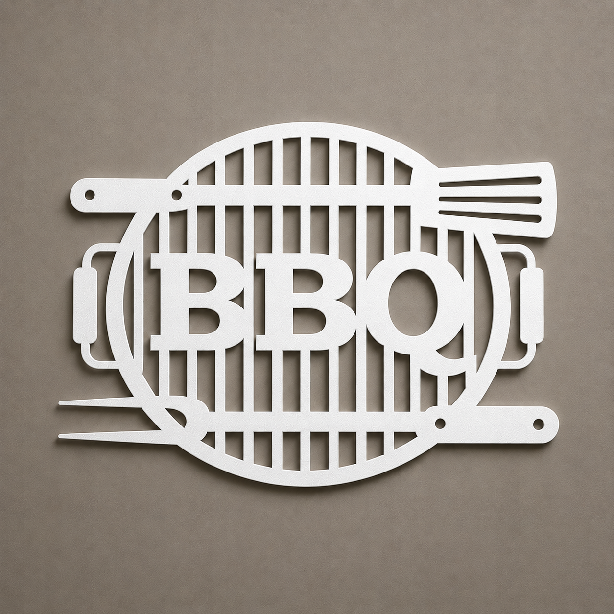 BBQ Grill Metal Sign