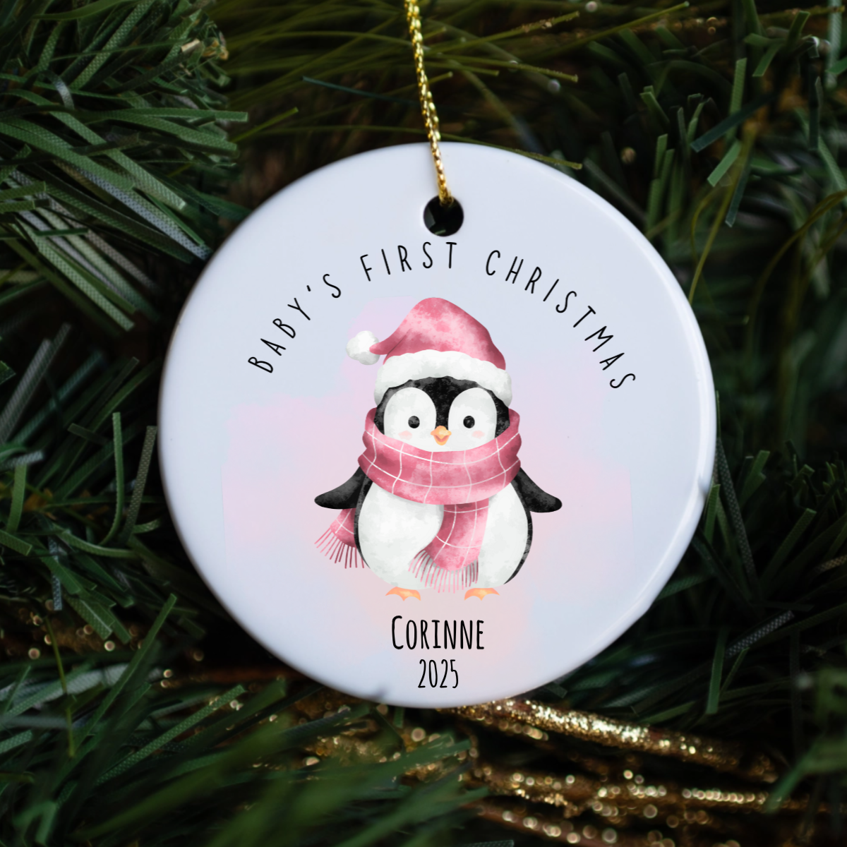 Customized Baby's First Christmas Ornament