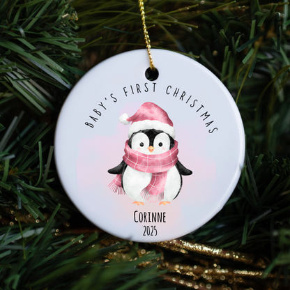 Customized Baby's First Christmas Ornament