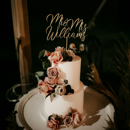Customized Mr. & Mrs. Wedding Cake Topper