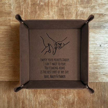 Customized Father's Day Valet Tray