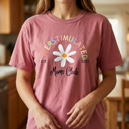 Custom Overstimulated Mom Premium Tee Shirt
