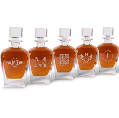 Groomsmen Gifts Set of 5 Tudor Whiskey Decanters