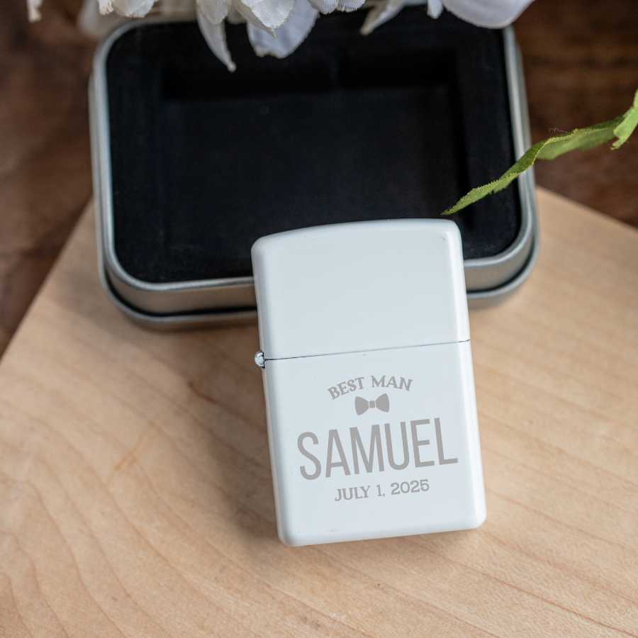 Customized Best Man White Lighter