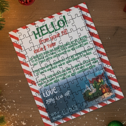 Custom Elf Puzzles - Hello or Goodbye Christmas Jigsaw