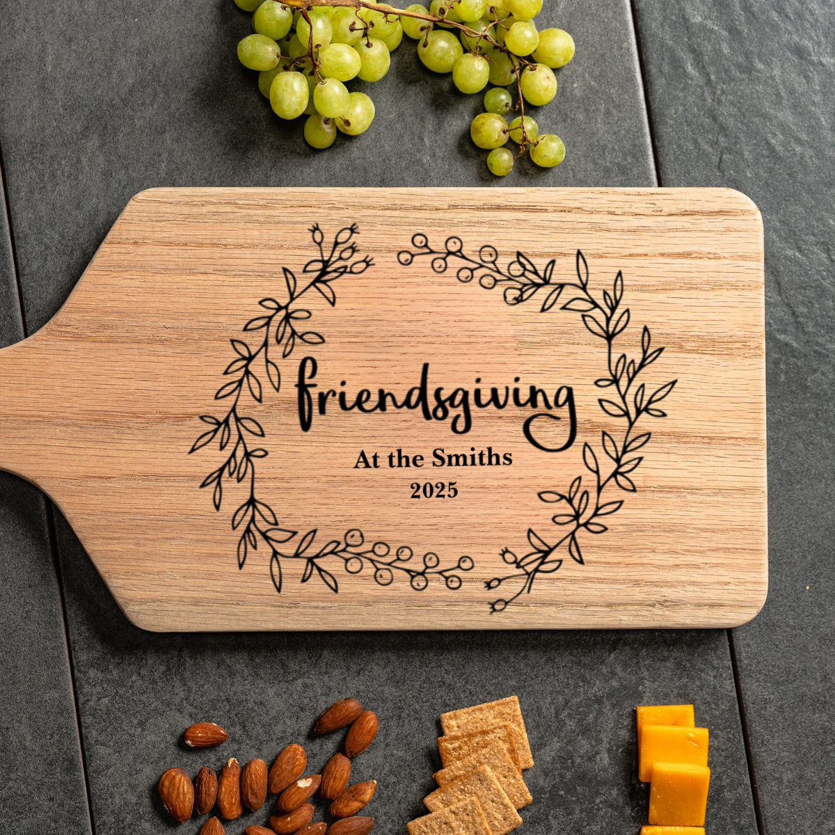 Friendsgiving Custom Big Paddle Cutting Boards
