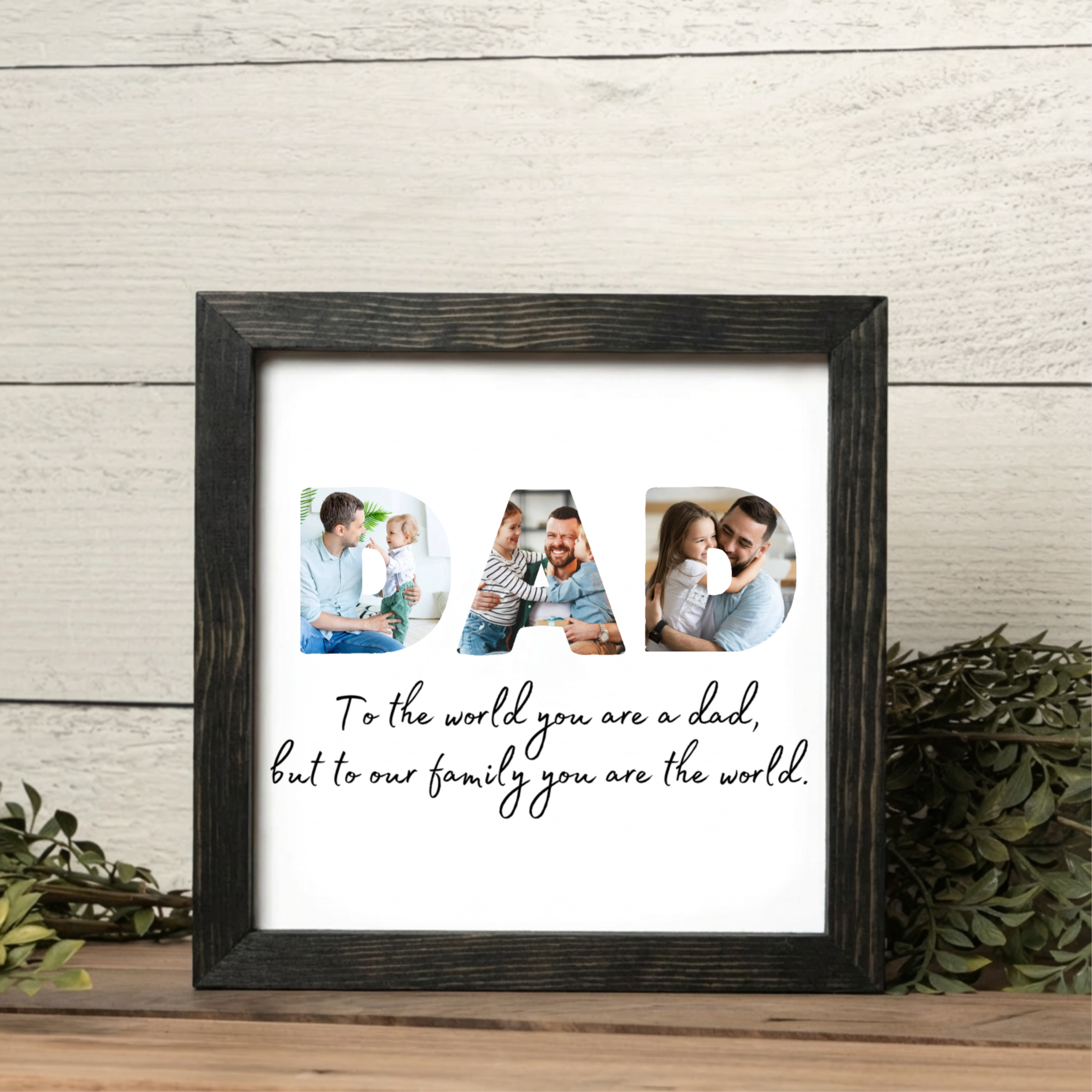 Customized Photo Sign for Dad