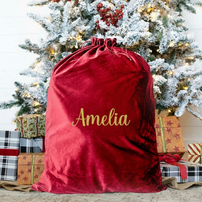 Custom Embroidered Santa Bags