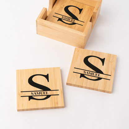 Customized  Bamboo Coasters