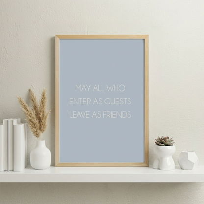 Customizble Quote Wall Art Framed Print