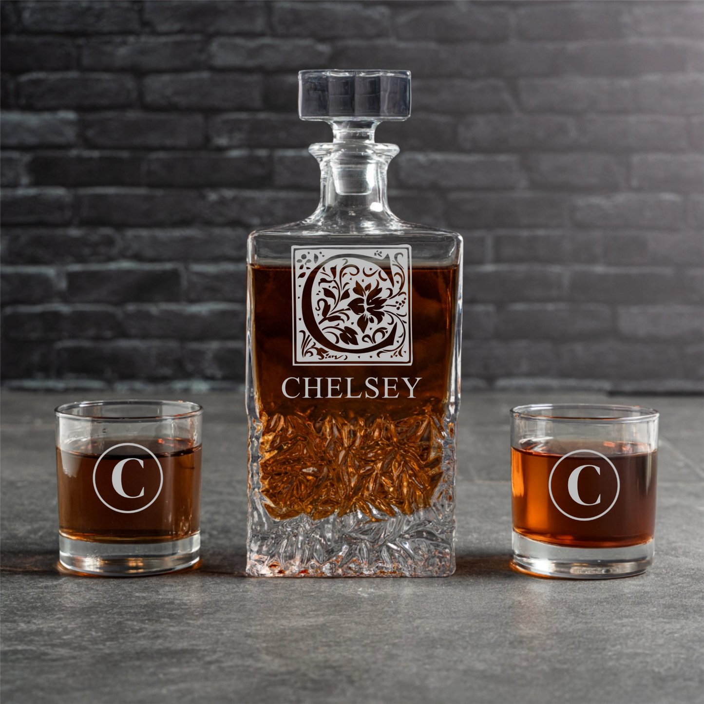 Customized Bradford Decanter Set