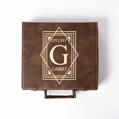 Customized Rustic Poker Set - Signature Designs