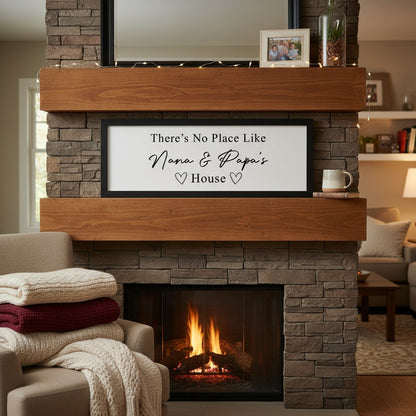 Custom There's No Place Like Grandma & Grandpa's House Sign