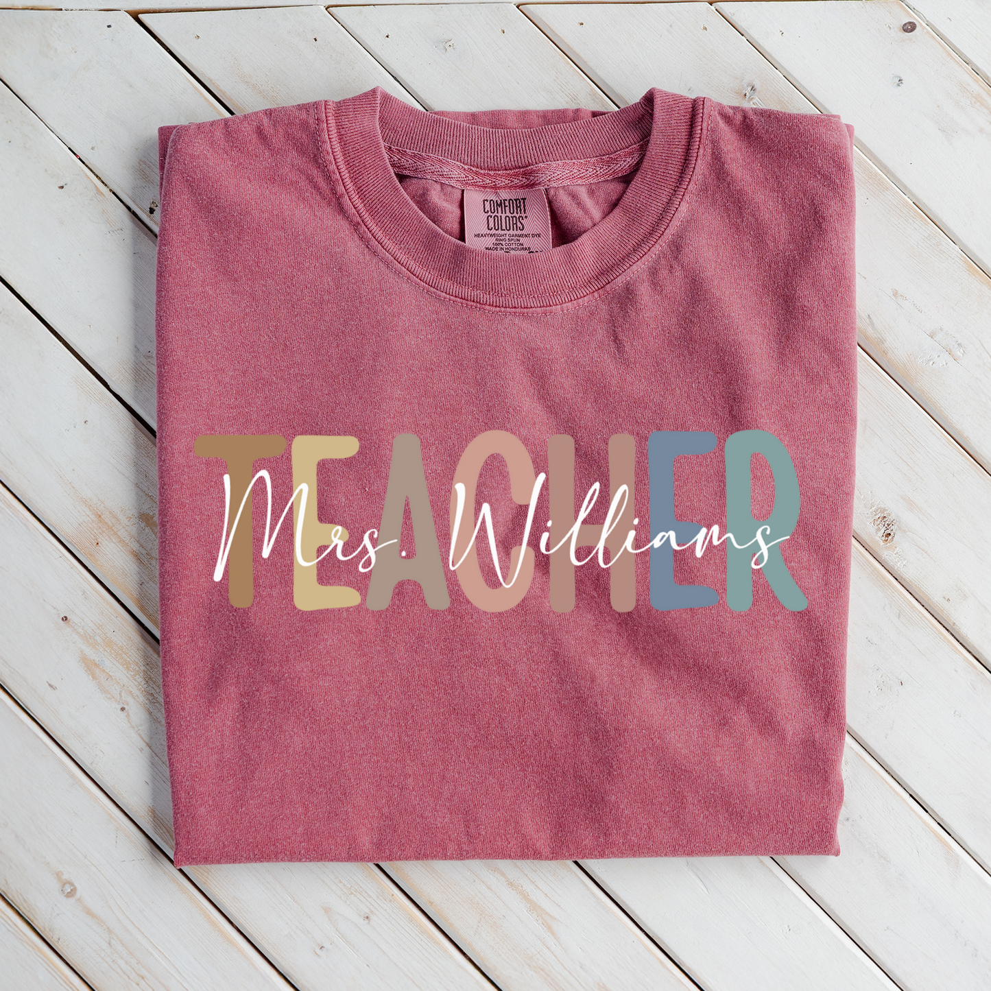Premium Customized Teacher Design T-Shirt