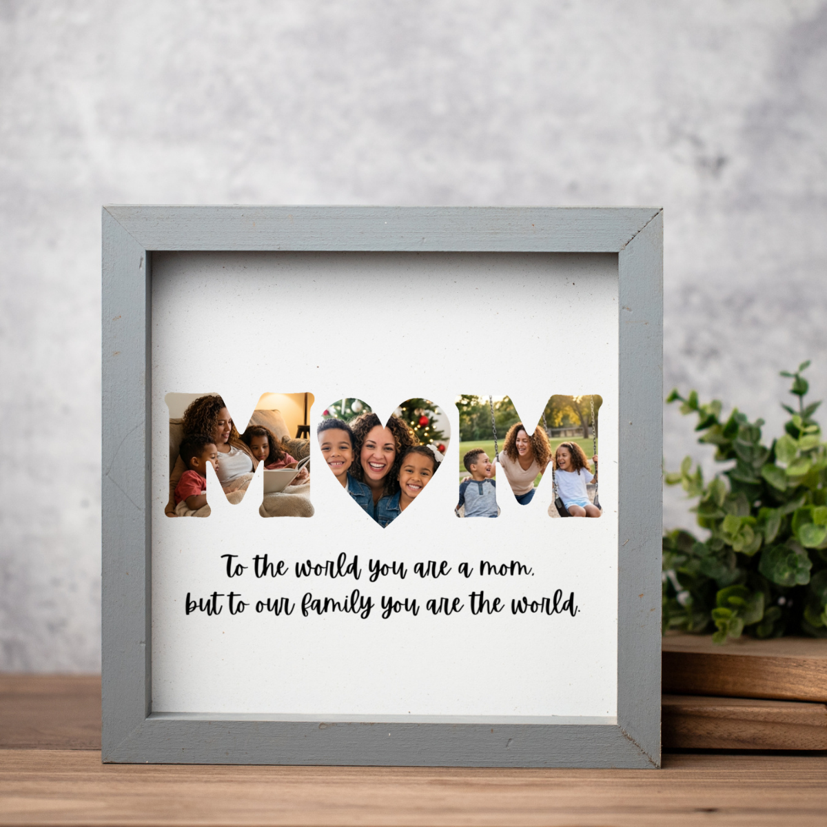 Customized Mom Photo Sign
