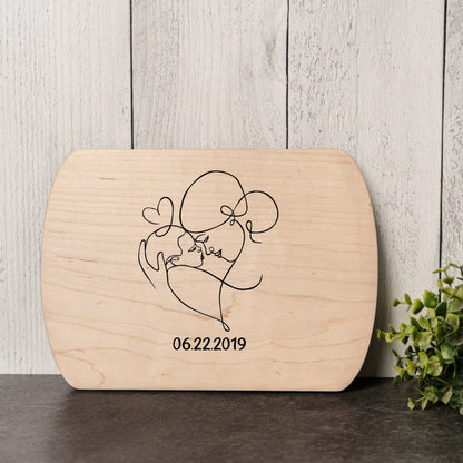 Customized Mom Thin Oval Cutting Boards