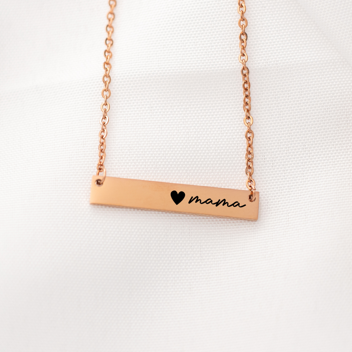 Mothers Day Custom Bar Necklace