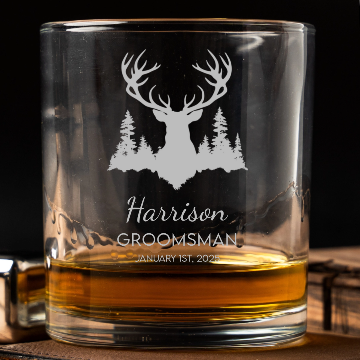 Custom Lowball Whiskey Glasses - Gentleman Collection