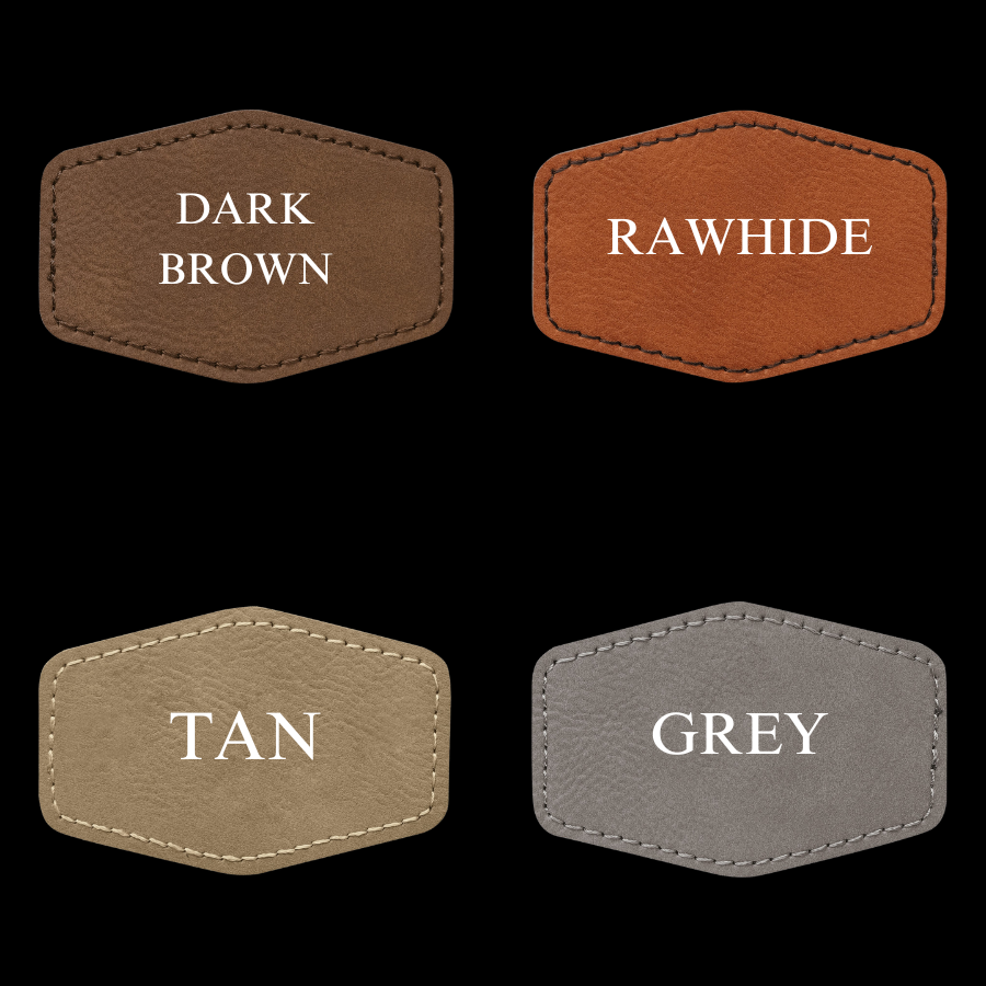 Custom Groom & Groomsmen Hats- Leather Patch