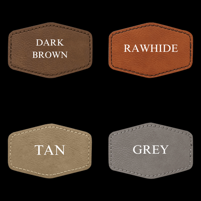 Custom Groom & Groomsmen Hats- Leather Patch