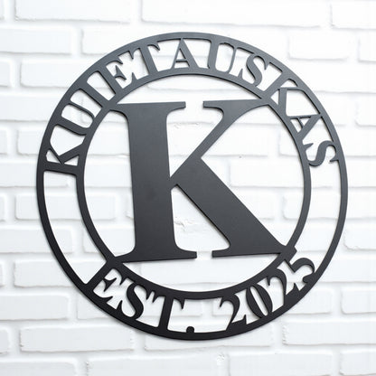 Metal Sign Initial Design