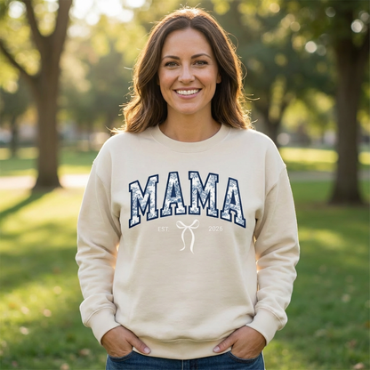 Customized Toile MAMA Crewneck