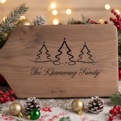 Christmas Collection Custom Big Paddle Cutting Boards