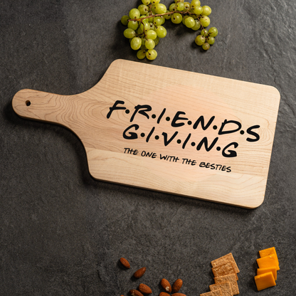 Friendsgiving Custom Big Paddle Cutting Boards