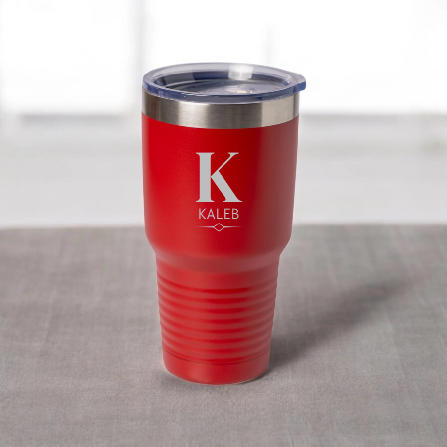 Customized 30oz Tumbler with Silver Lip