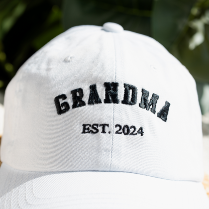 Custom Embroidered Grandparents Hats
