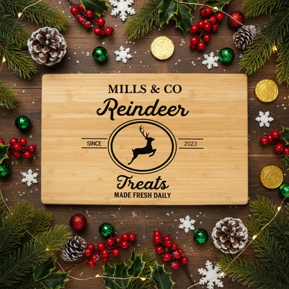 Christmas Collection Custom Bamboo Cutting Board