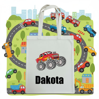 Customized Kids Vehicle Themed Tote Bags