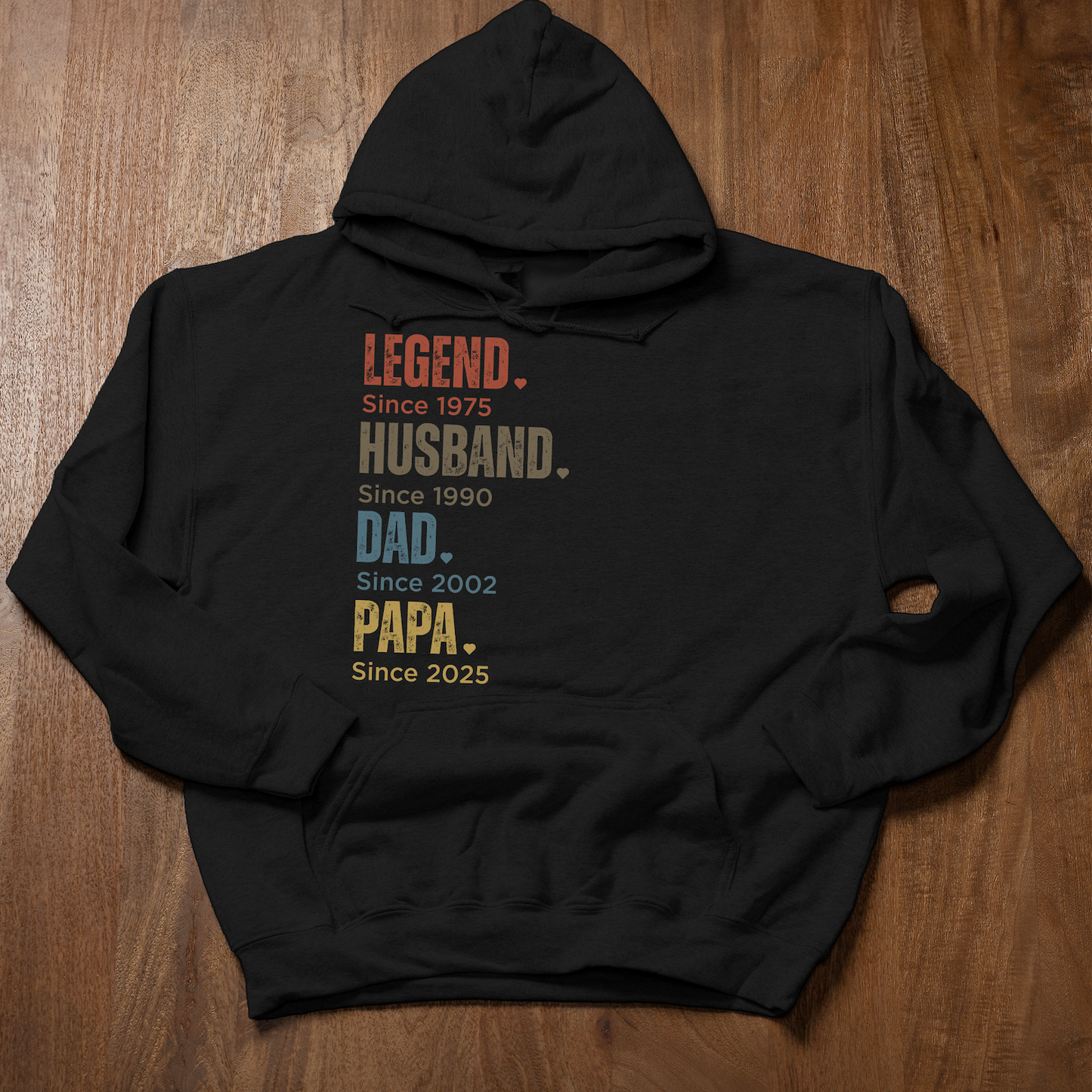 Customized Dad Since Hoodies