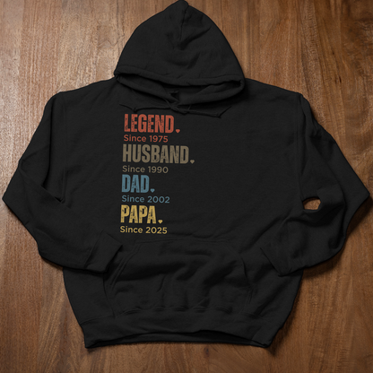 Customized Dad Since Hoodies