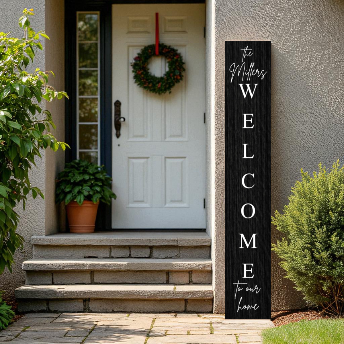 Customized Welcome Family Porch Sign