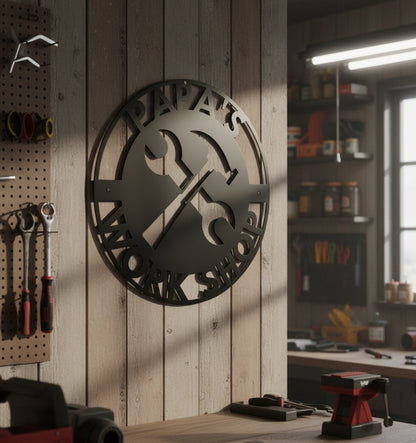 Customized Papa's Workshop Metal Sign