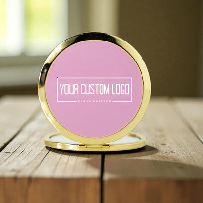 Compact Mirror with Custom Logo