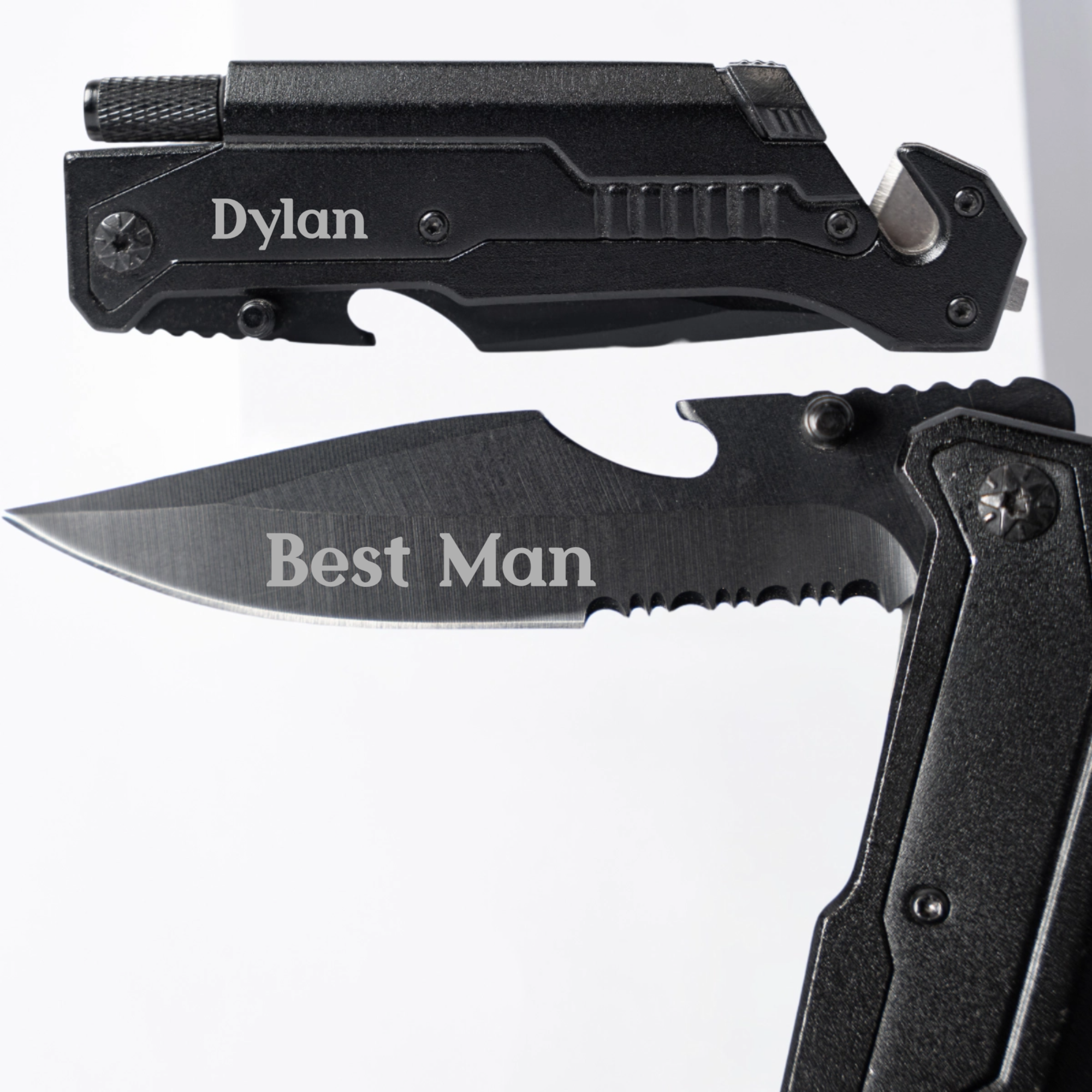 Customized Knife with Flashlight