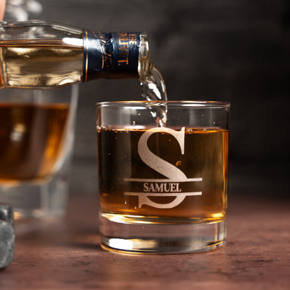 Groomsmen Gift Set of 5 Custom Whiskey Glasses
