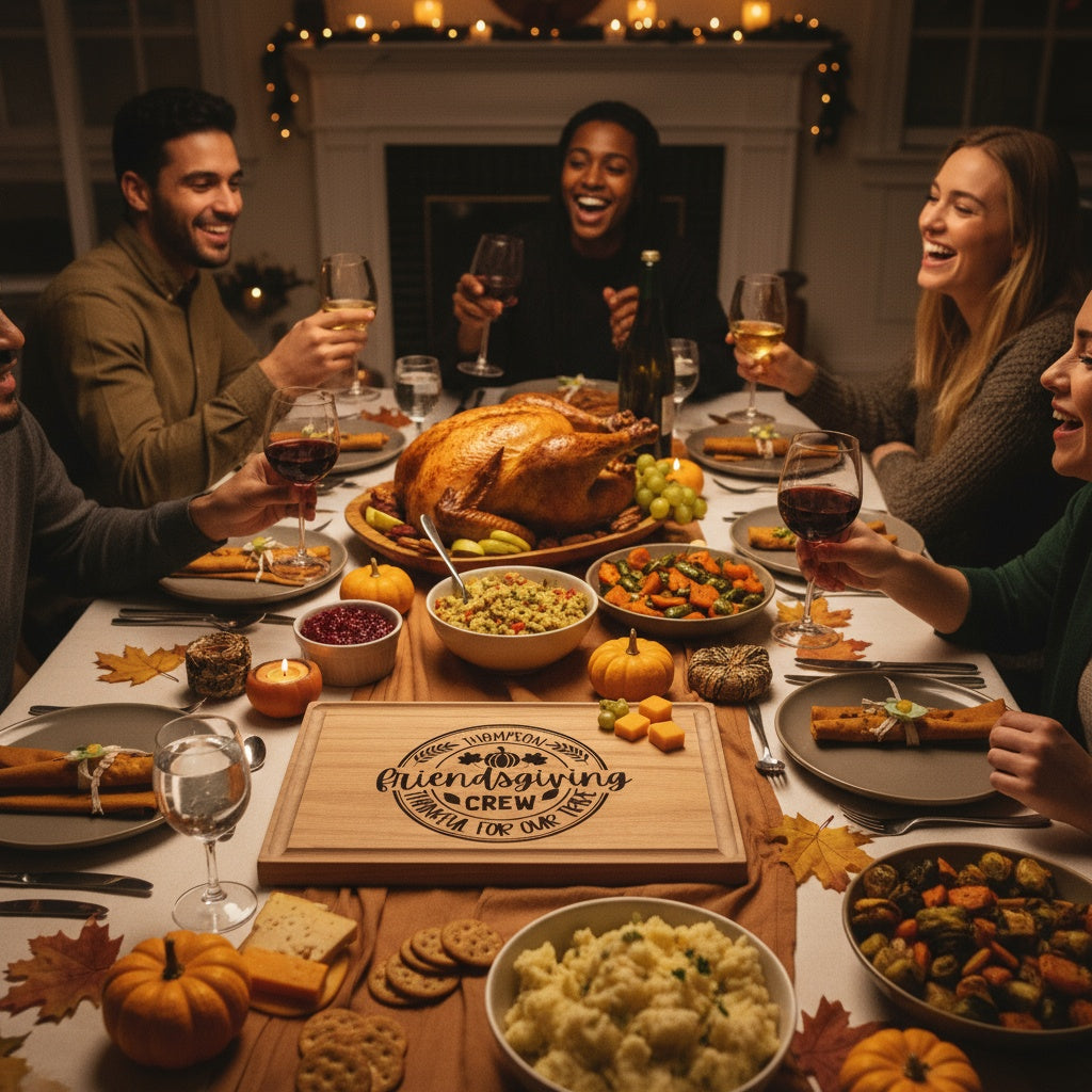 Rectangle Custom Cutting Boards Friendsgiving