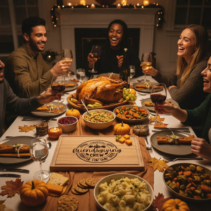 Rectangle Custom Cutting Boards Friendsgiving