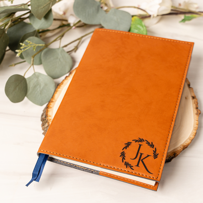 Customized Leather Journals Monogram & Graphic Designs