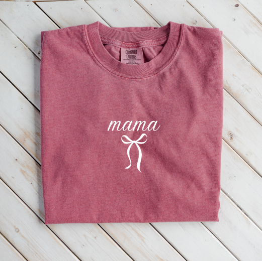 Premium "Mama"+Bow T-Shirt