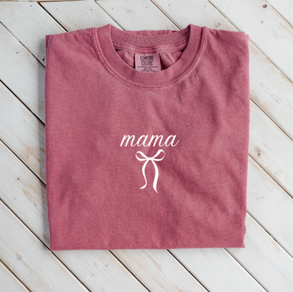 Premium "Mama"+Bow T-Shirt